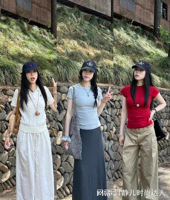 T恤和裙子，舒适又大方