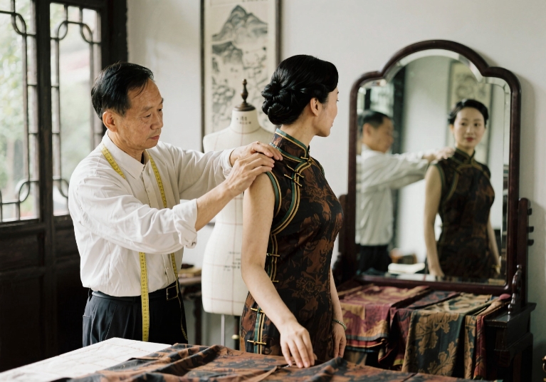 定制旗袍：一针一线里的东方美学，是衣裳更是「第二皮肤」