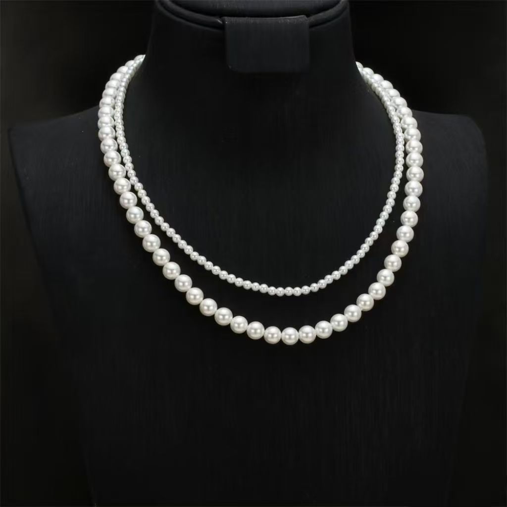 珍珠叠戴的时尚