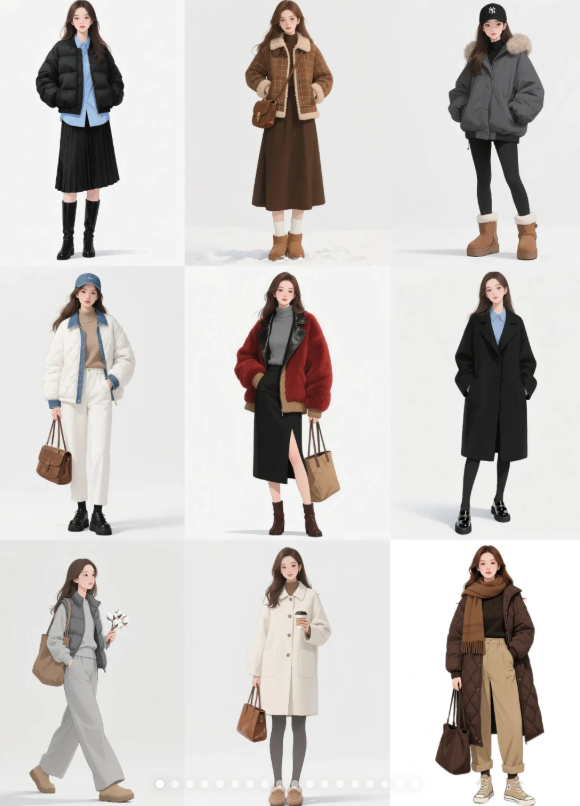 抗冷三明治穿搭法