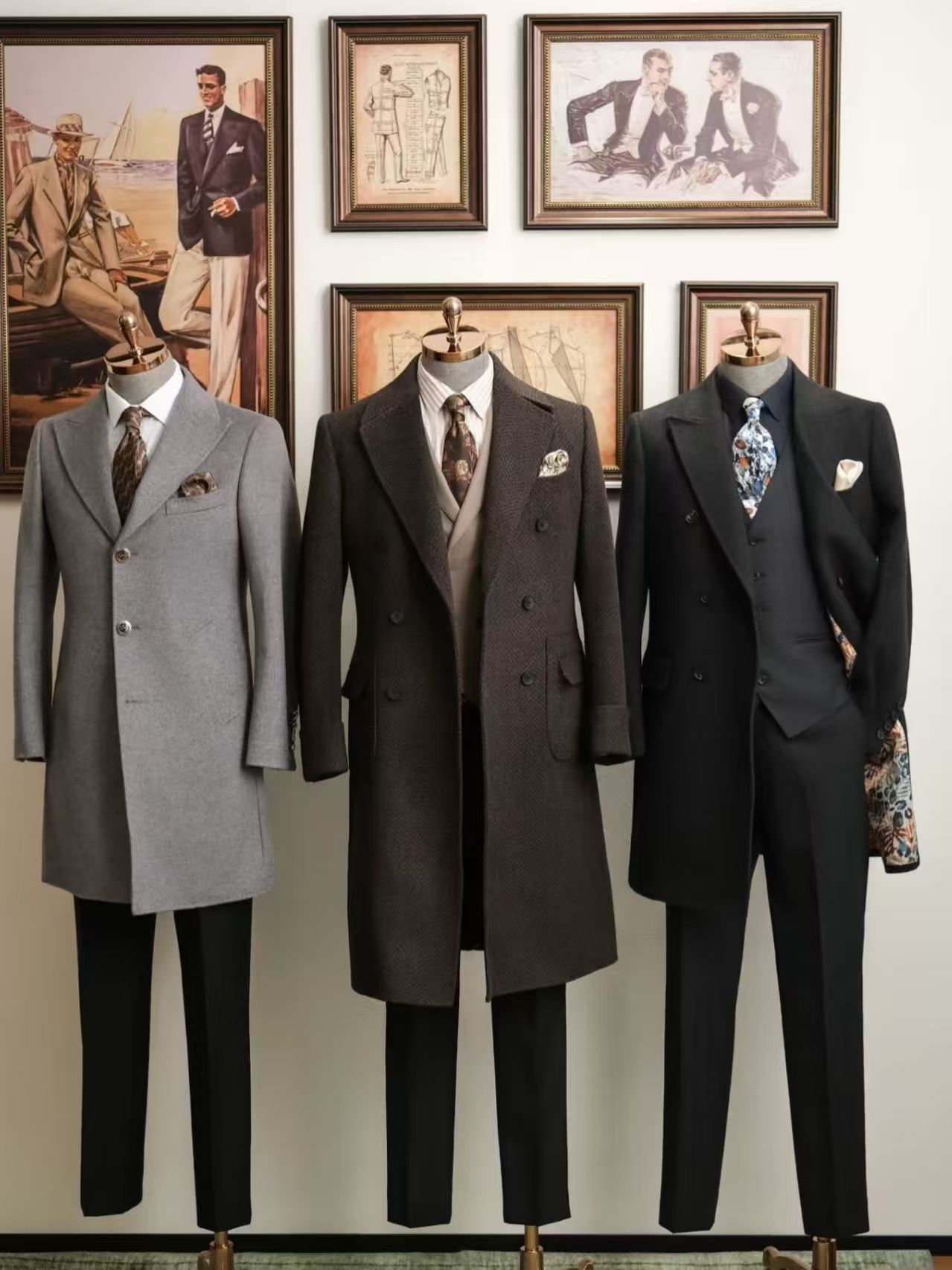 高阶男士大衣穿搭